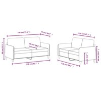 2-delige Loungeset fluweel bruin 7