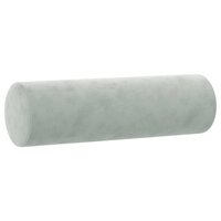 2-delige Loungeset met kussens fluweel lichtgrijs 6