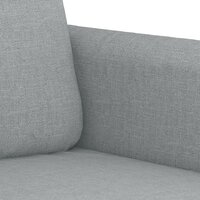 2-delige Loungeset met kussens stof lichtgrijs 5