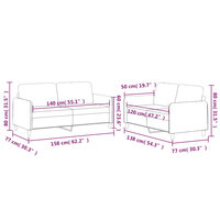 2-delige Loungeset met kussens stof wijnrood 7
