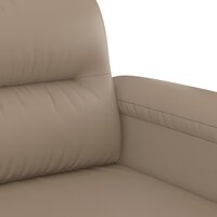 2-delige Loungeset met kussens kunstleer cappuccino 5