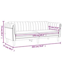 2-delige Loungeset fluweel lichtgrijs 9