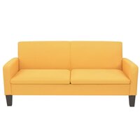 Driezitsbank 180x65x76 cm geel 2