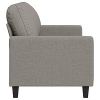 Driezitsbank 180 cm stof taupe 5