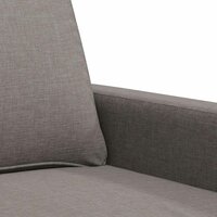 Driezitsbank 180 cm stof taupe 7