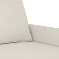 Driezitsbank 180 cm fluweel cr&amp;egrave;mekleurig 6