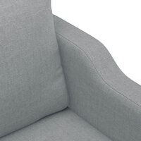 Driezitsbank 180 cm stof lichtgrijs 6