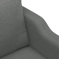 Driezitsbank 180 cm stof donkergrijs 6