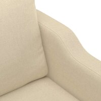 Driezitsbank 180 cm stof cr&amp;egrave;mekleurig 6