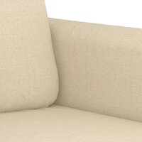 Driezitsbank 180 cm stof cr&amp;egrave;mekleurig 6