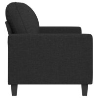 Tweezitsbank 120 cm stof zwart 5
