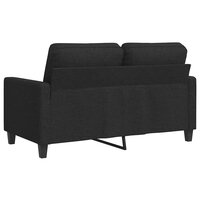 Tweezitsbank 120 cm stof zwart 6