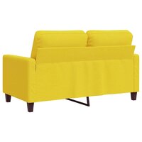 Tweezitsbank 120 cm stof lichtgeel 6