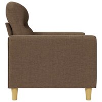 Tweezitsbank 120 cm stof bruin 5