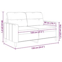 Tweezitsbank 120 cm stof wijnrood 9