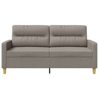 Tweezitsbank 140 cm stof taupe 4
