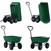 Tuinkiepwagen 300 kg 75L groen 4