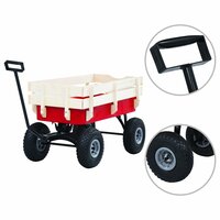 Tuinwagen 150 kg rood 3
