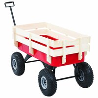Tuinwagen 150 kg rood 4