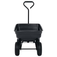Tuinkiepwagen 300 kg 75 L zwart 5