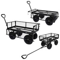 Tuinwagen 250 kg zwart 7