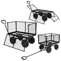 Tuinwagen 350 kg zwart 7