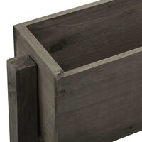 Plantenbak inklapbaar 60x14x75 cm massief vurenhout grijs 4