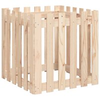 Plantenbak met hekontwerp 60x60x60 cm massief grenenhout 4