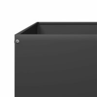 Plantenbak verhoogd 100x100x26 cm staal zwart 7