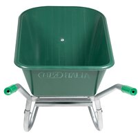 Kruiwagen 90 L 150 kg gegalvaniseerd staal en kunststof groen 3