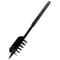 Grondboor met handvat 150 mm en verlengstukken 9 m (staal) 6