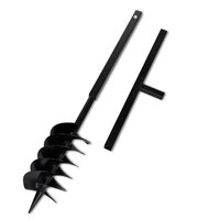 Grondboor met handvat 150 mm en verlengstukken 13 m (staal) 5