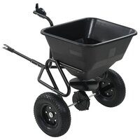 Strooiwagen sleepmodel 45 L 125x74x79 cm PVC en staal 5