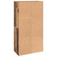 Kantoorkast Oud hout 60 x 32 x 115 cm Bewerkt hout 8