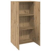 Kantoorkast Artisanaal eiken 60 x 32 x 115 cm Bewerkt hout 5