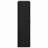 Kantoorkast Zwart eiken 60 x 32 x 115 cm Bewerkt hout 7