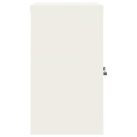 Archiefkast 90x40x70 cm staal wit 5