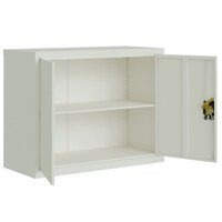 Archiefkast 90x40x70 cm staal lichtgrijs 4