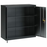 Archiefkast 90x40x90 cm staal antracietkleurig 4