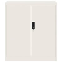 Archiefkast 79x40x90 cm staal wit 3