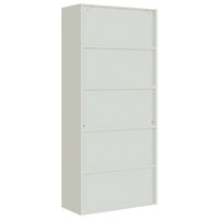 Archiefkast 90x40x200 cm staal lichtgrijs 6