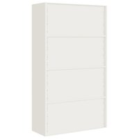Archiefkast 105x40x180 cm staal wit 6
