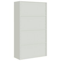 Archiefkast 105x40x180 cm staal lichtgrijs 6