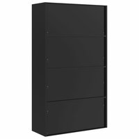 Archiefkast 105x40x180 cm staal zwart 6