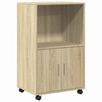 Rolkast 55x40x91 cm bewerkt hout sonoma eikenkleurig 2