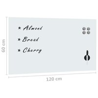 Magneetbord wandmontage 120x60 cm glas 5