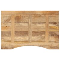 Bureaublad met ronding 100x50x2,5 cm massief ruw mangohout 5