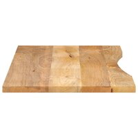 Bureaublad met ronding 110x50x2,5 cm massief ruw mangohout 4
