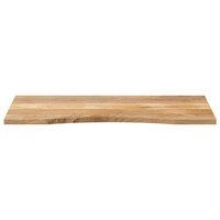 Bureaublad met ronding 140x50x2,5 cm massief ruw mangohout 3