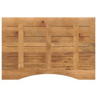 Bureaublad met ronding 100x50x2,5 cm massief ruw mangohout 5